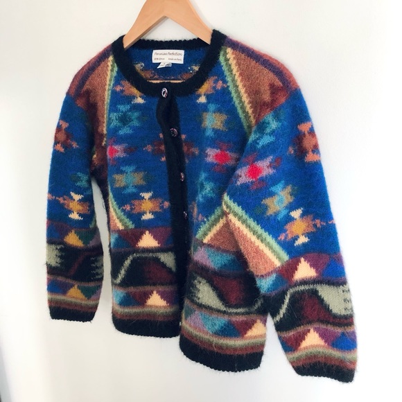 100% alpaca vibrant cardigan - Picture 8 of 16